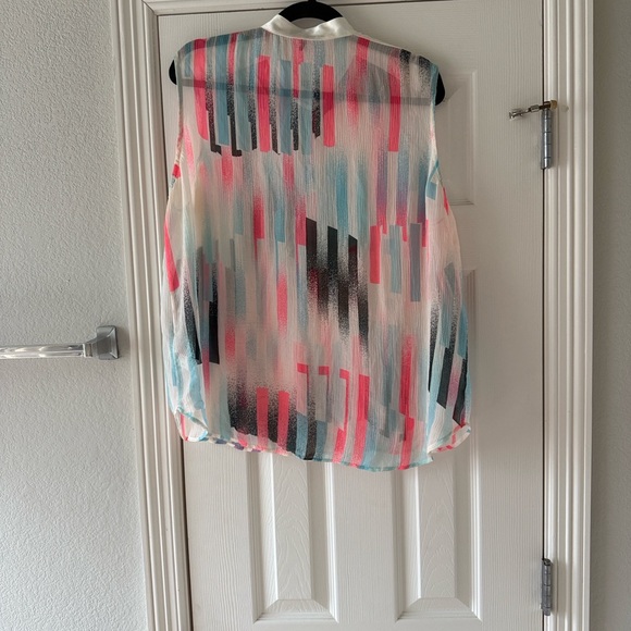 Rag & Bone Sheer Sleeveless Blouse - Picture 3 of 4